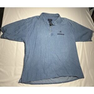 Vintage NFL Dallas Cowboys T Shirt‎ XL Denim Blue Tee Pullover